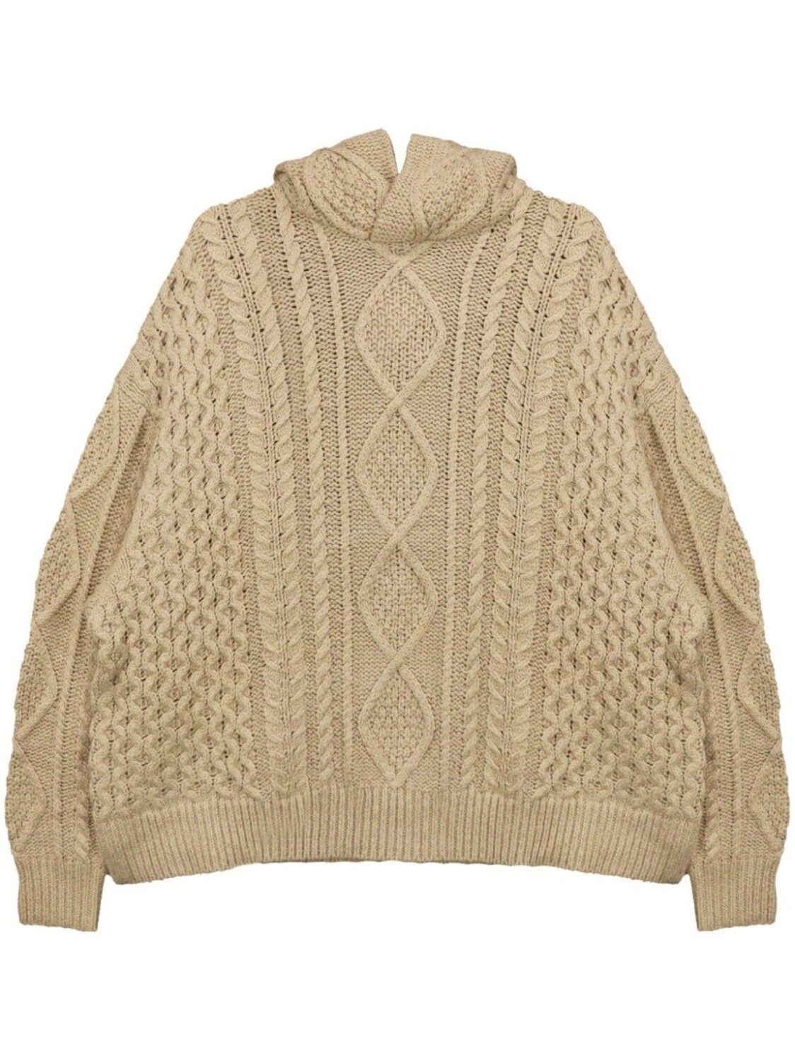 

FEAR OF GOD ESSENTIALS худи фактурной вязки с логотипом, серый