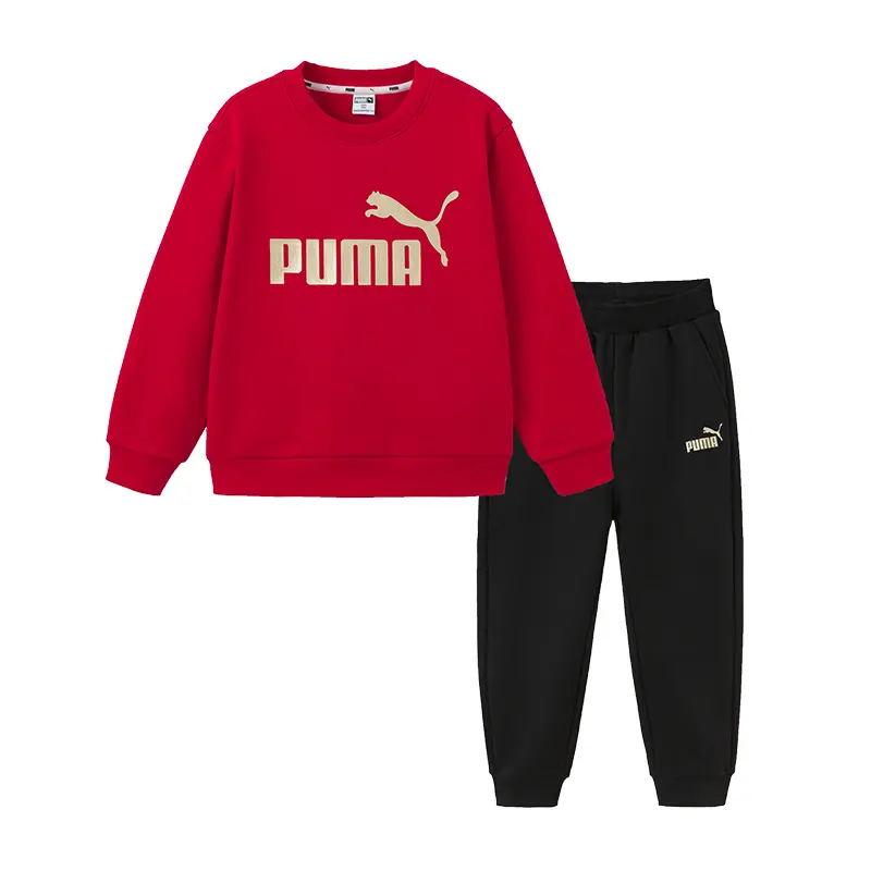 

PUMA Повседневная спортивная одежда Sportstyle серия красный черный тон Kids'