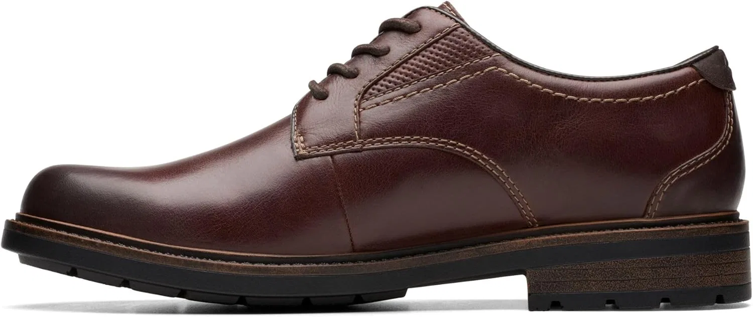 Clarks - Мужские низкие туфли Un Shire, Brown Leather — фото 2