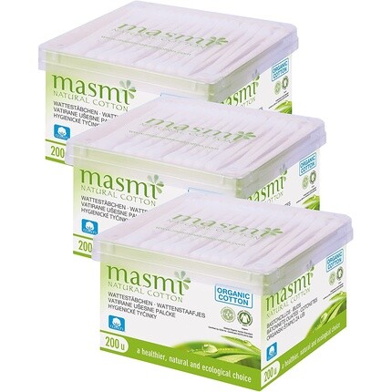 

Органические косметические тампоны 200 шт. Masmi Natural Cotton