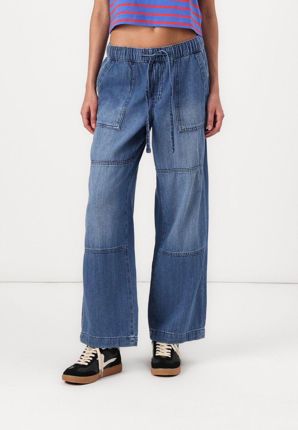

Джинсы свободного кроя WIDE LEG UTILITY NIGHT SKY GAP, черный