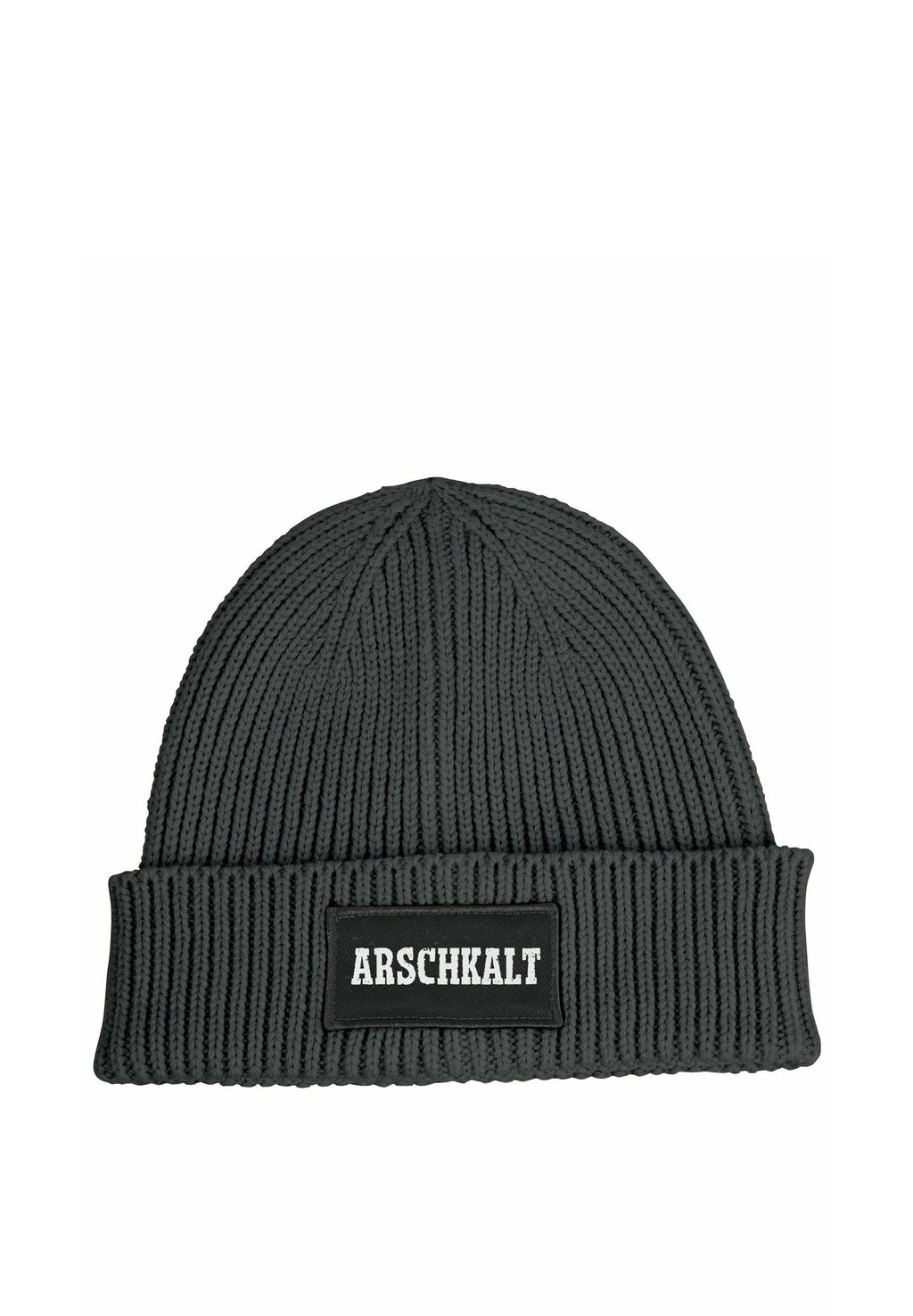 

Шапка MIT PATCH MIT SPRUCH ARSCHKALT AUFDRUCK LUSTIG MoonWorks, антрацит