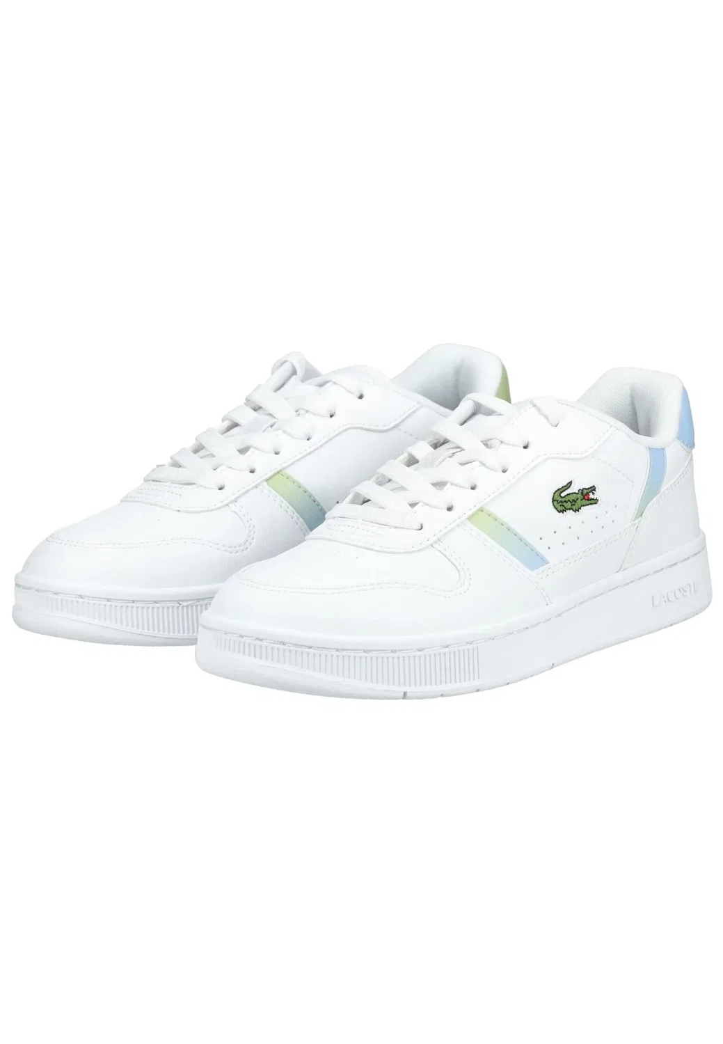 Сникерсы низкие T-CLIP SET Lacoste, белый/зеленый — фото 3