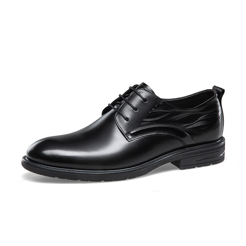 KANGNAI Мужские туфли Low top черные/коричневые — фото 4