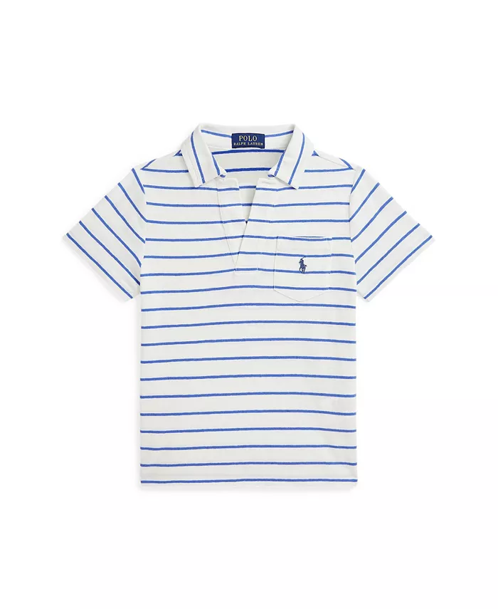 

Футболка-поло в полоску для малышей и мальчиков Polo Ralph Lauren, белый