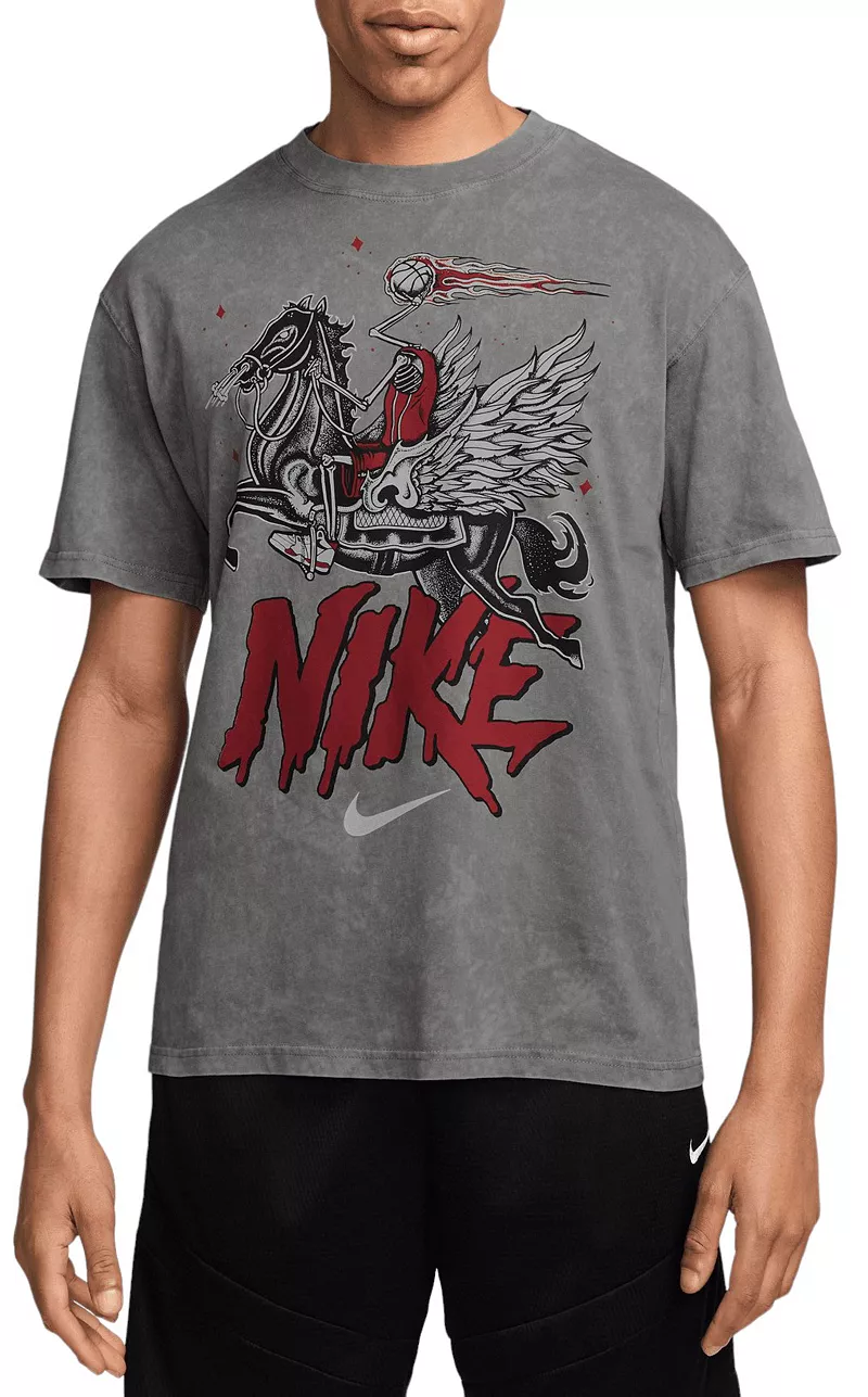 

Мужская баскетбольная футболка Nike Max90, цвет Flat Pewter
