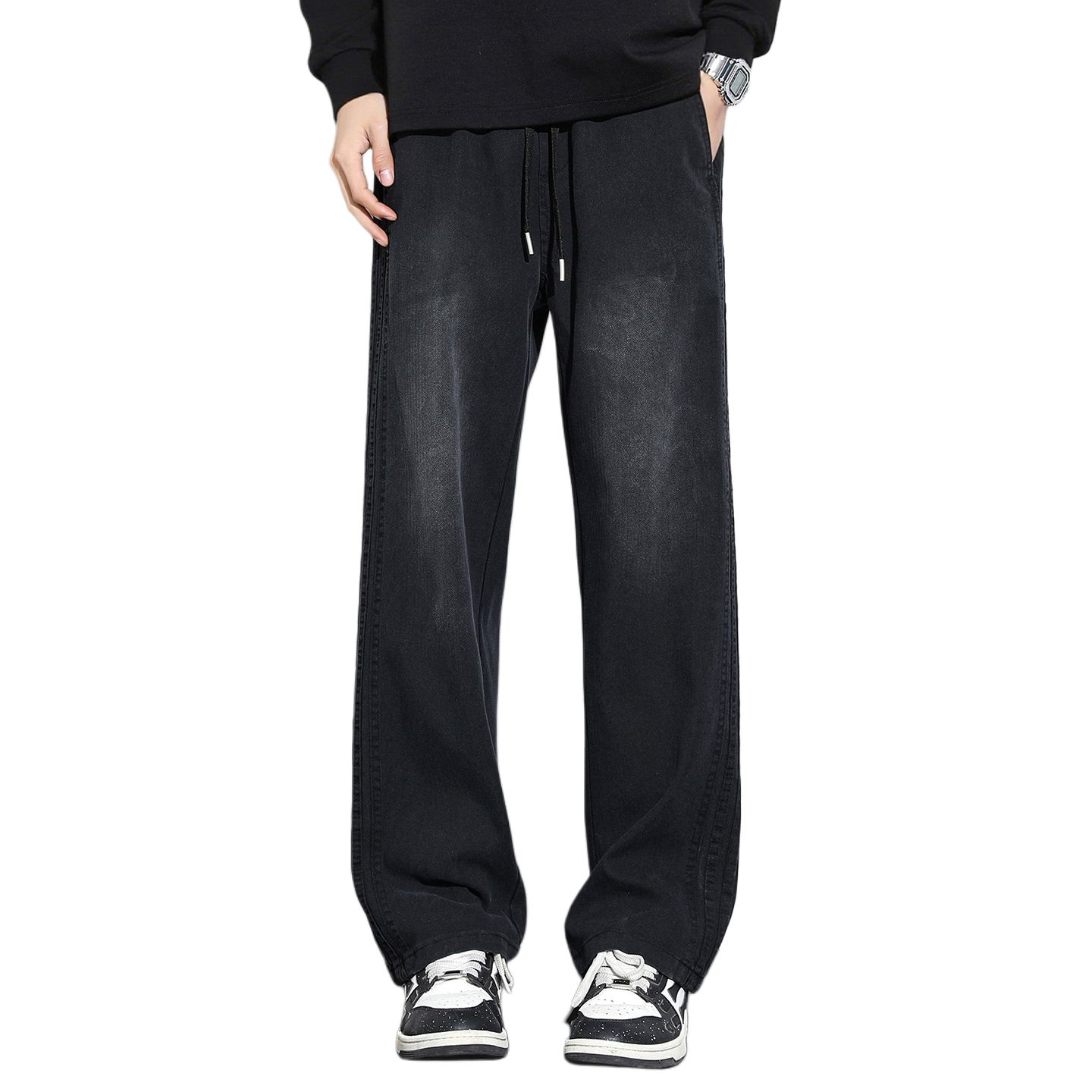 

Джинсы Unisex Moderate Straight Fit Jeep, черный fleece-lined