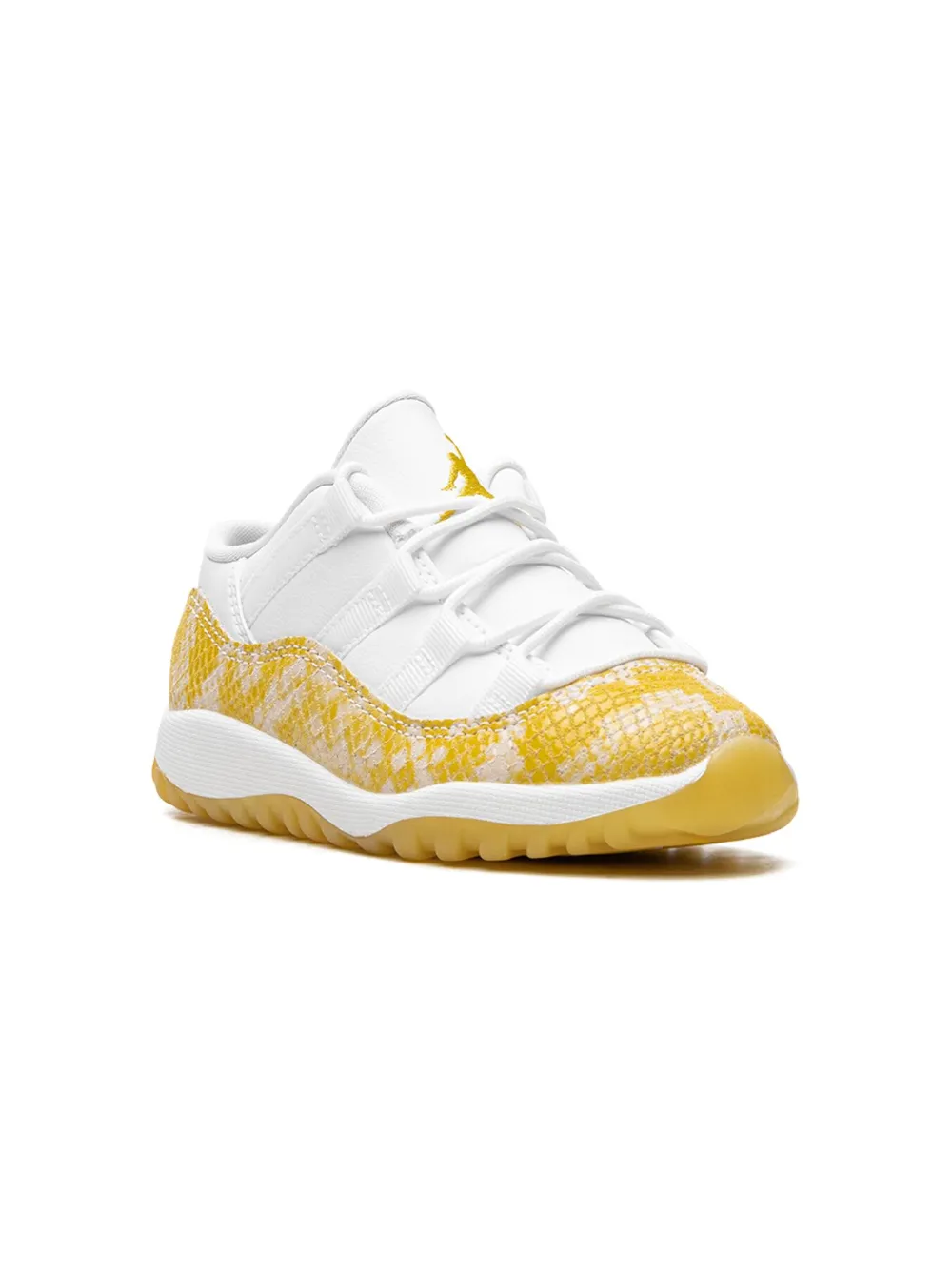 

Кроссовки Air Jordan 11 Low Yellow Snakeskin Jordan Kids, белый