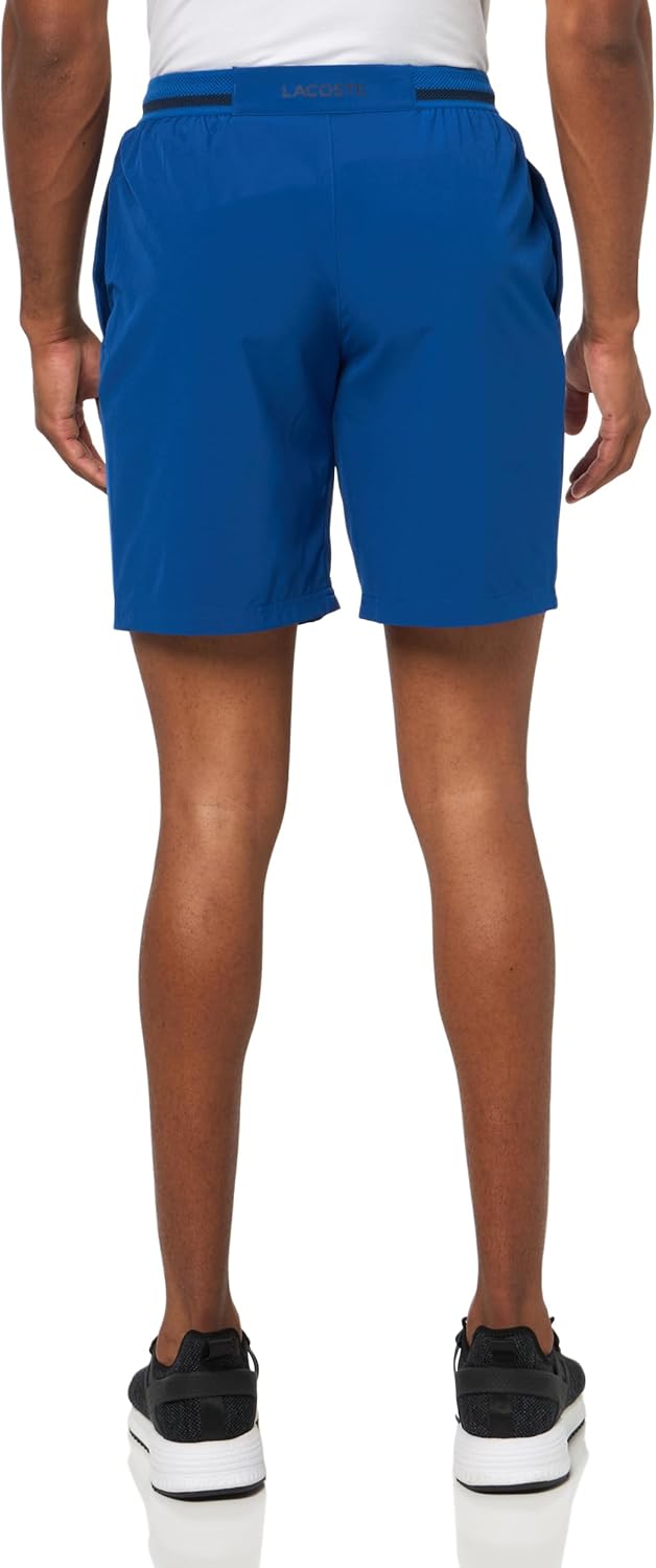 Мужские шорты Lacoste Sport Tennis X Novak Djokovic, France Blue/Navy Blue — фото 2