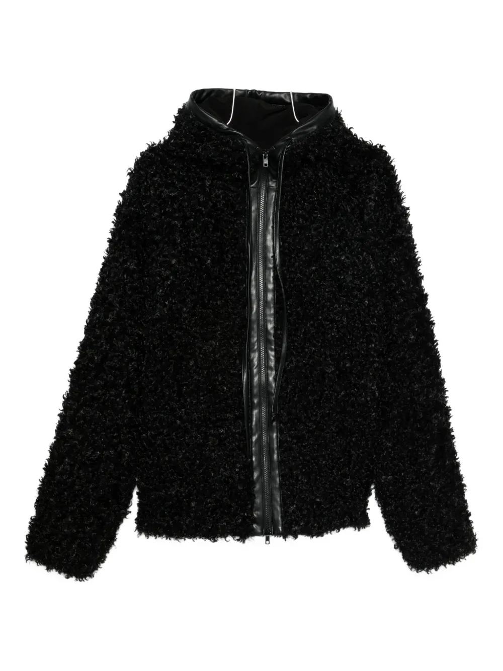 

Шуба из искусственного меха Norma Kamali, черный