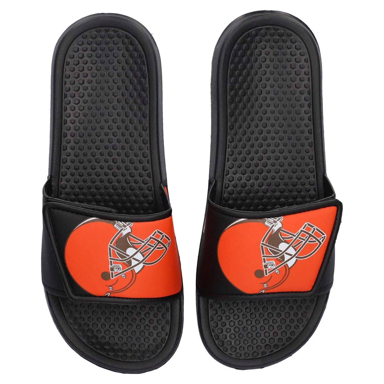 

Молодежные шлепанцы Legacy с цветными блоками и большим логотипом FOCO Cleveland Browns Unbranded