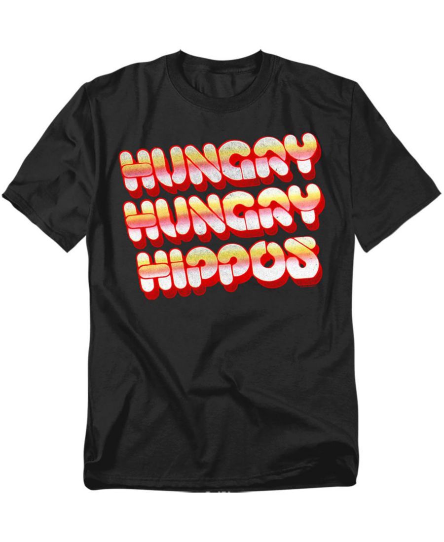 

Мужская футболка с винтажным логотипом Голодные бегемоты и объемными буквами Hasbro+, Black, Черный, Мужская футболка с винтажным логотипом Голодные бегемоты и объемными буквами Hasbro+, Black