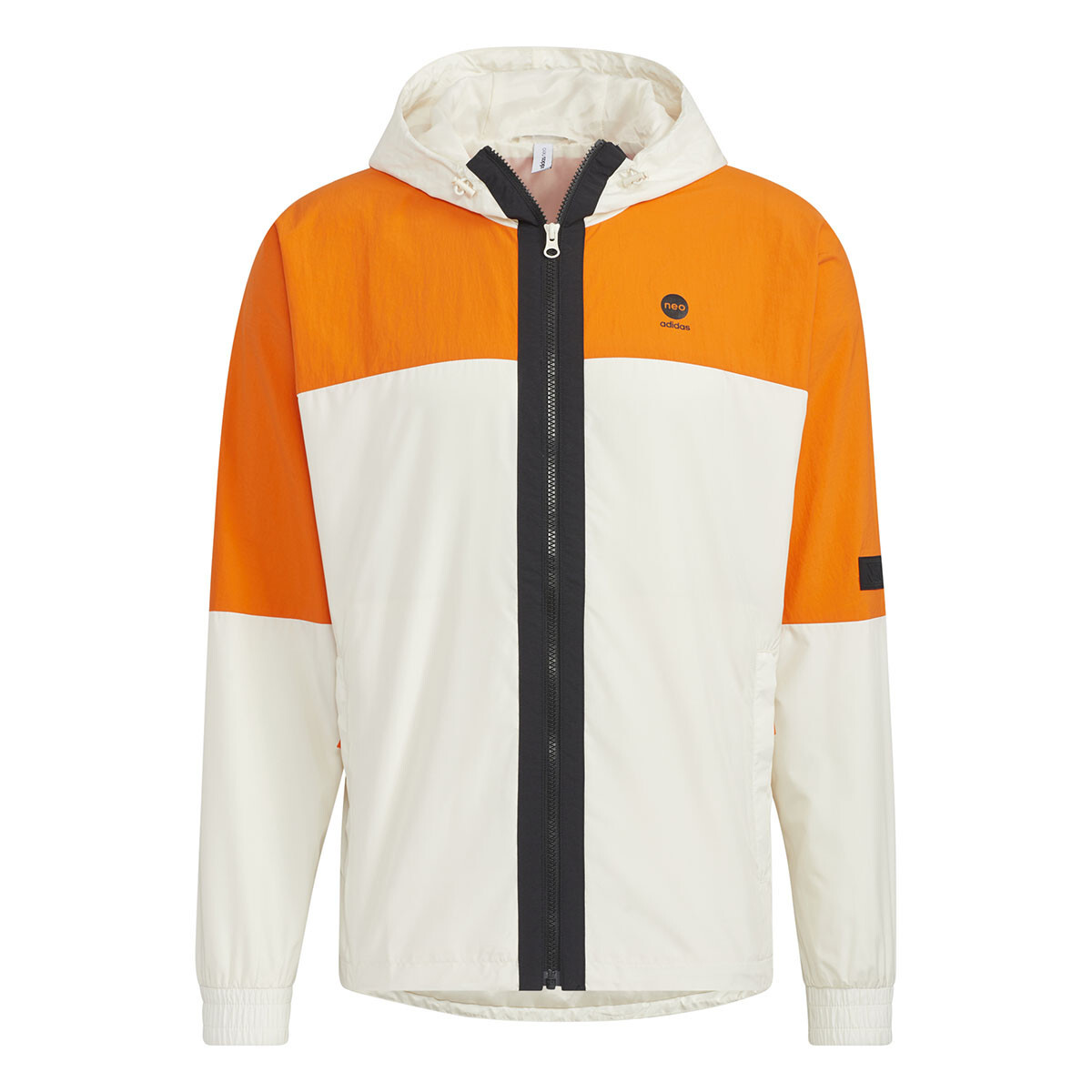 

Куртка мужская белый/оранжевый + подарочный пакет Adidas