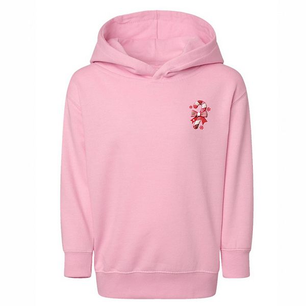 Толстовка с капюшоном для малышей с принтом в виде леденцов и бантов The Juniper Shop, Pink — фото 3
