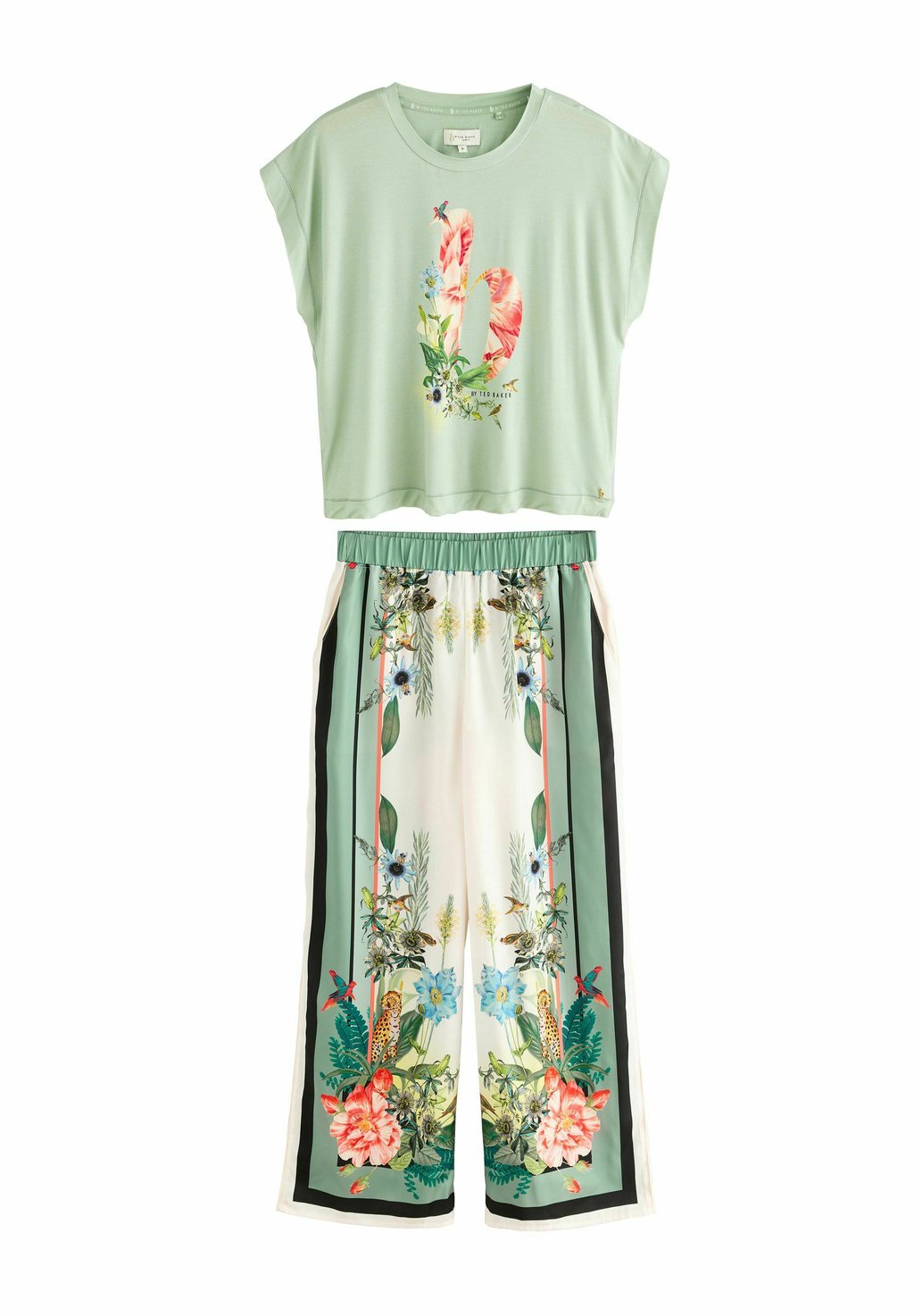 

Пижама REGULAR FIT - FLORAL SET - Pyjama set B by Ted Baker, зеленый