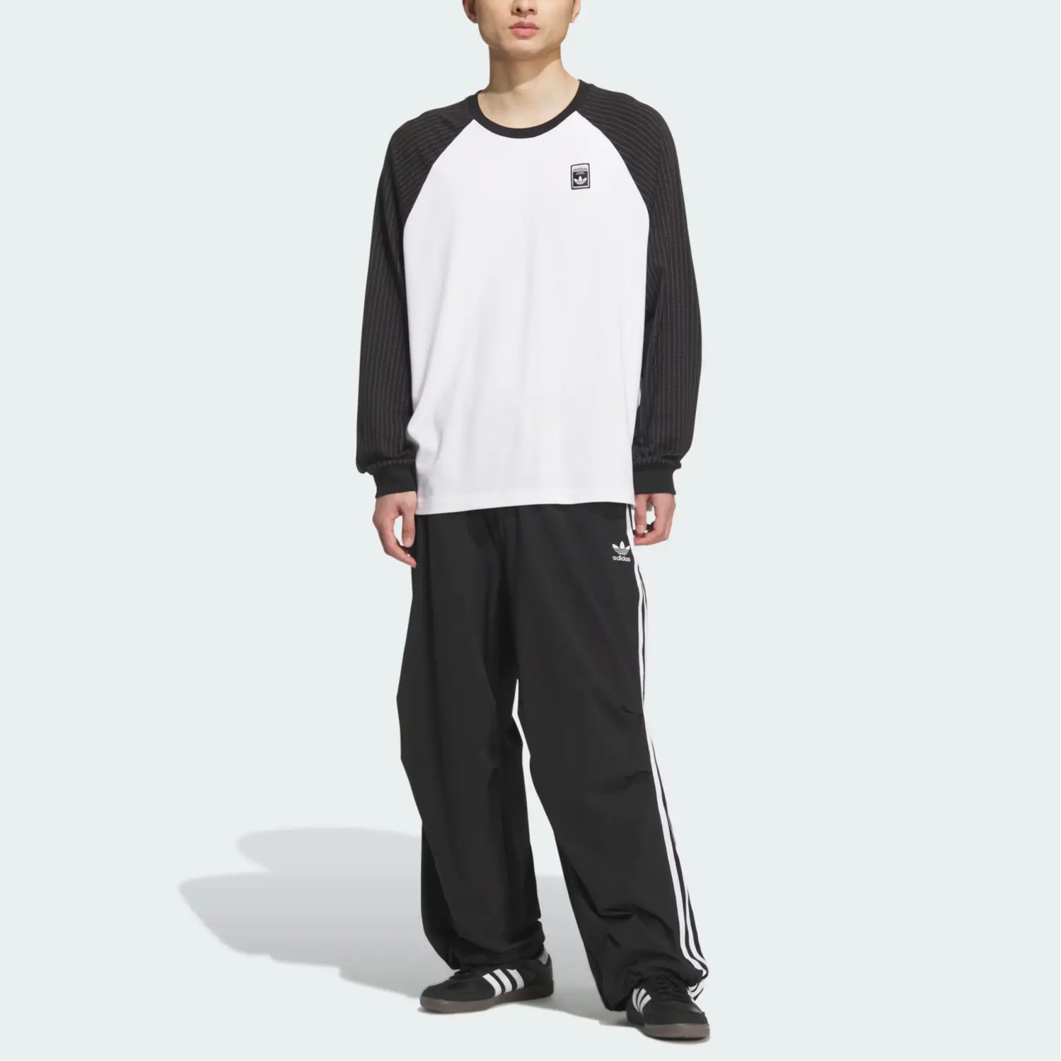 Спортивные штаны Parachute мужские Adidas Originals, черный — фото 2
