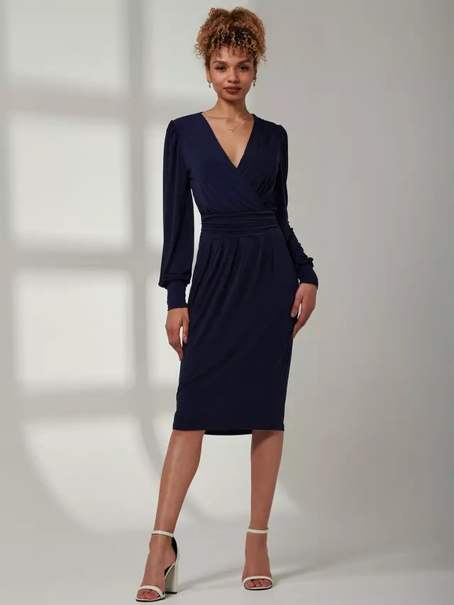 

Платье Jolie Moi Kinslee Long Sleeve Pegged, темно-синий