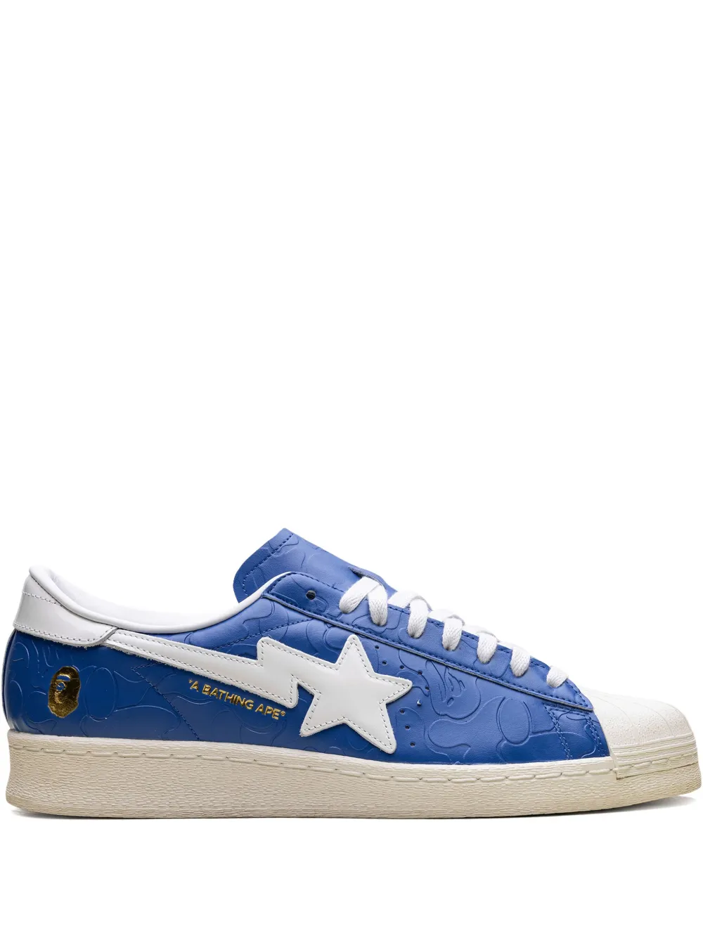 

Кроссовки Superstar Vintage Blue White из коллаборации с A Bathing Ape Adidas, синий