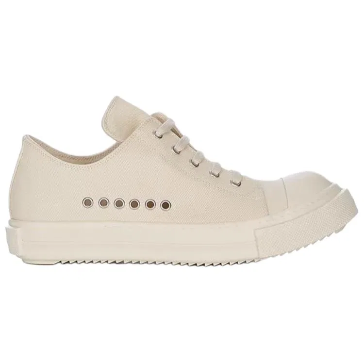 Кроссовки низкие скейтборд Rick Owens DRKSHDW молочно-белые — фото 4
