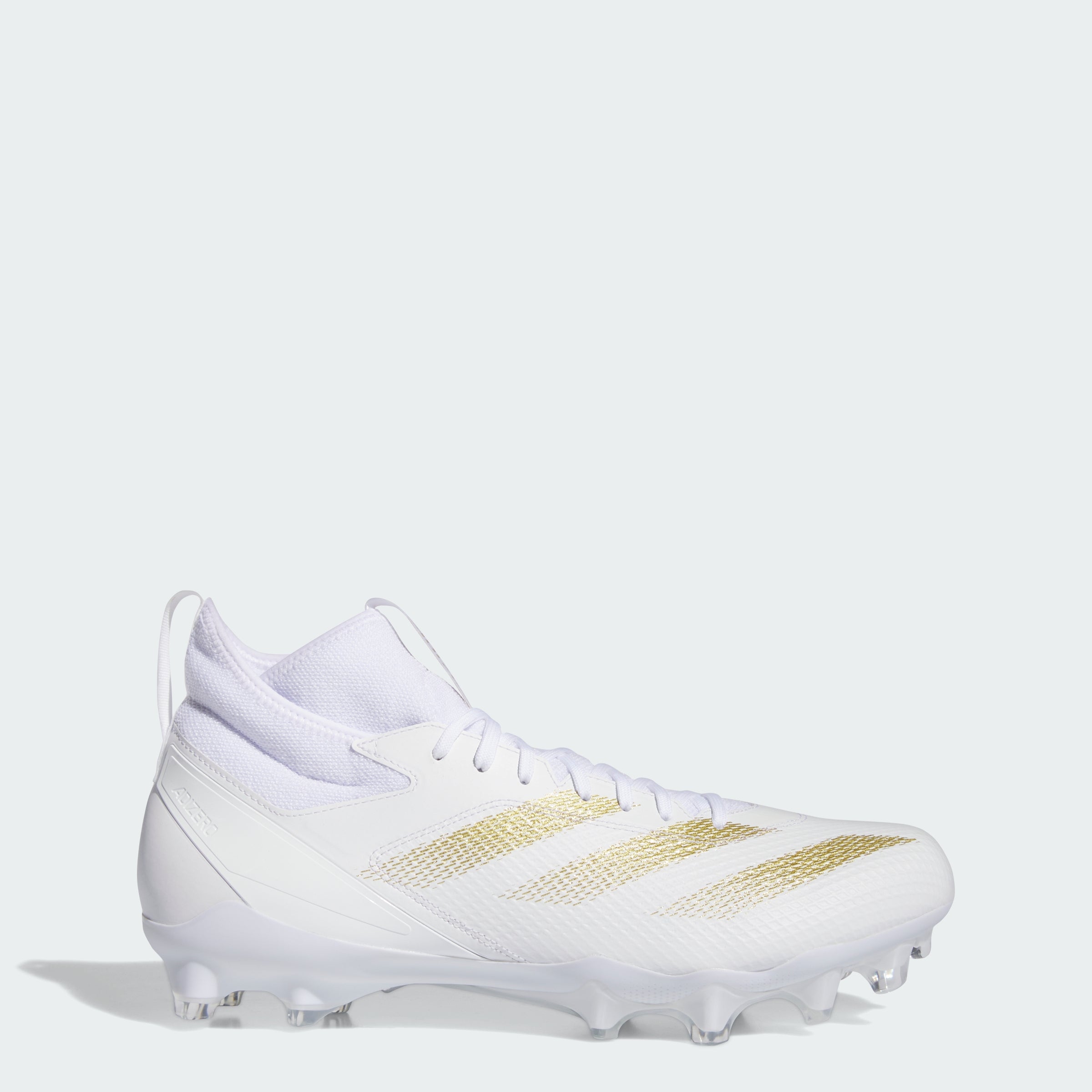 

Мужские футбольные бутсы adidas Adizero Impact, цвет cloud white / gold metallic / cloud whit