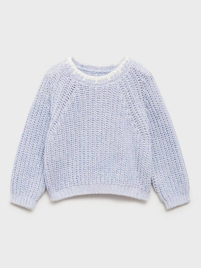 

Детский небесный джемпер Mango, цвет Lt-Pastel Blue