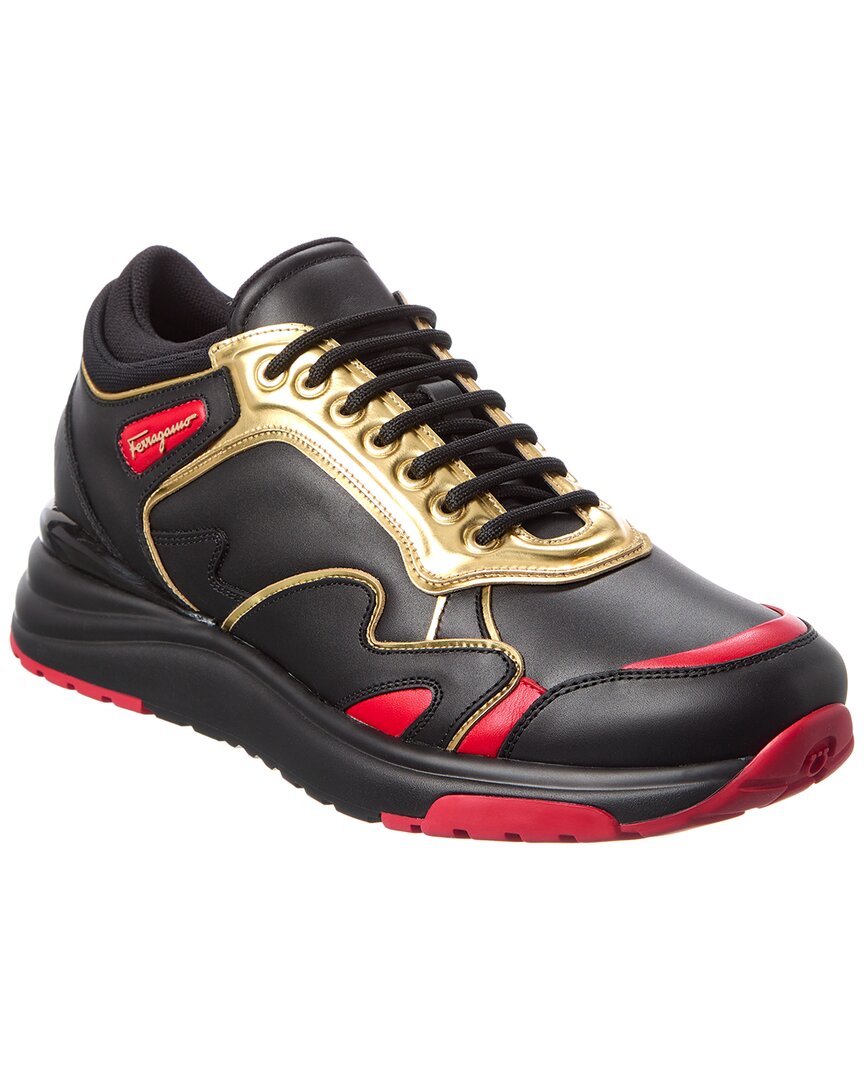

Ferragamo Now 1 Кожаные кроссовки Salvatore Ferragamo, черный