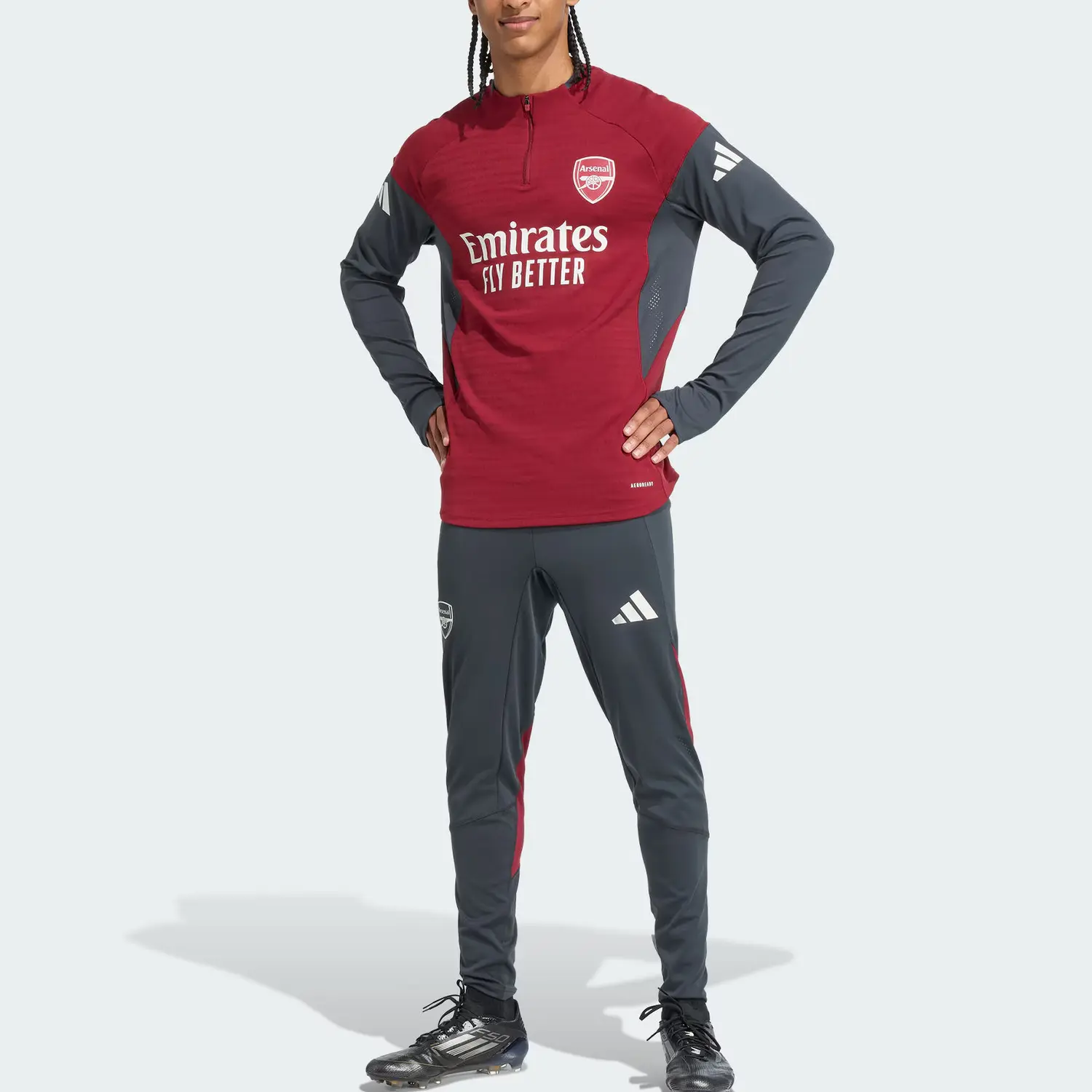 Футболка Arsenal TIRO 25 PRO для мужчин Adidas, красный/серый — фото 4
