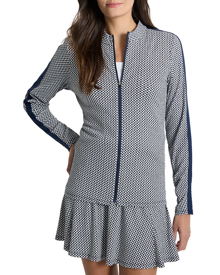 

Куртка Easy Gingham с застежкой-молнией спереди NIC+ZOE, серый