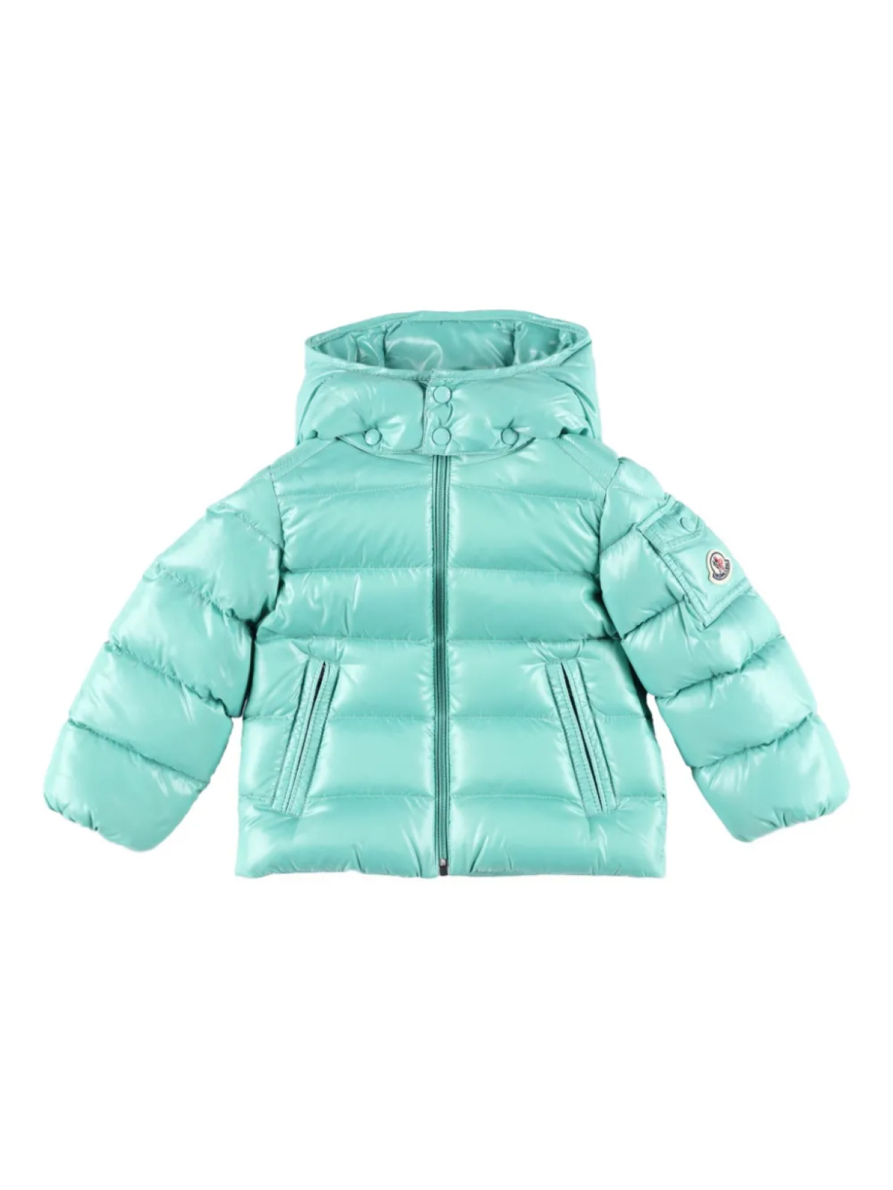 

Moncler Enfant пуховик Maya с капюшоном, зеленый