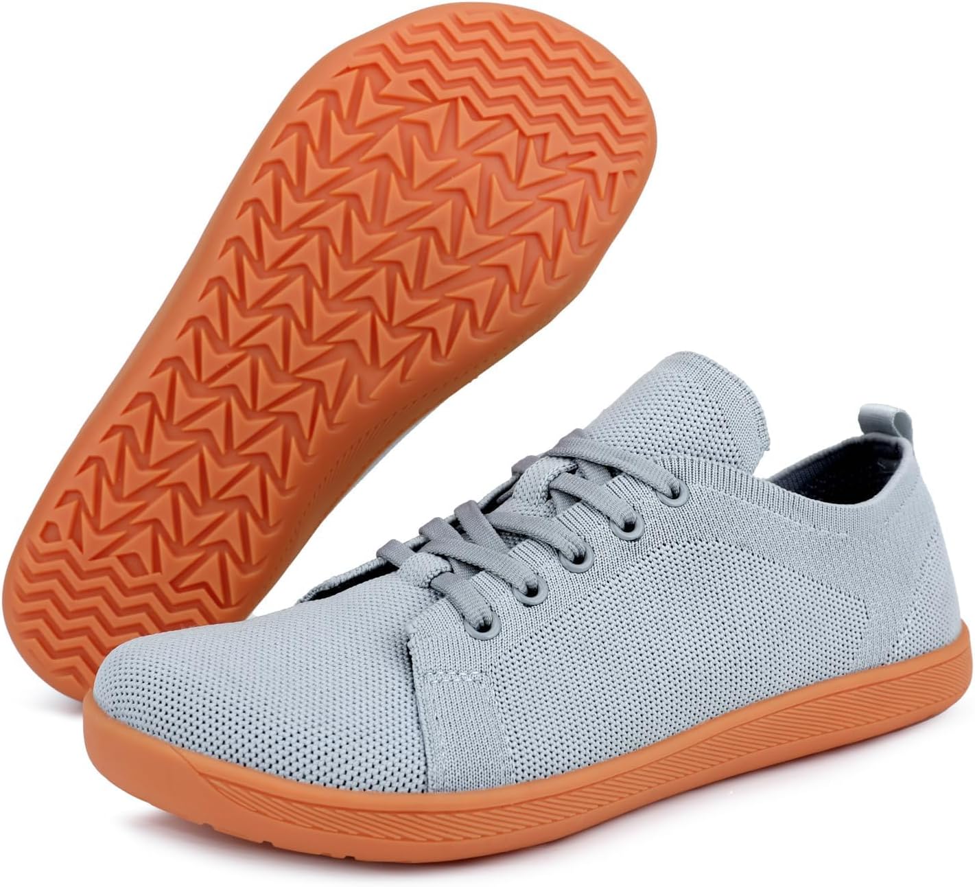 

Мужские кроссовки с широкой пяткой босоножечного типа, дышащие, удобные, быстро сохнущие, минималистичные, с нулевым перепадом подошвы, для бега по пересеченной местности и повседневной носки Xjypuu2, светло-серый