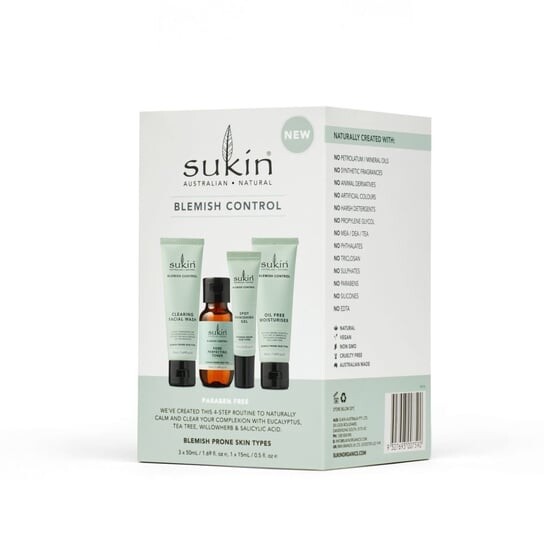 

Сукин, Blemish Control, подарочный набор косметики, 4 шт., Sukin