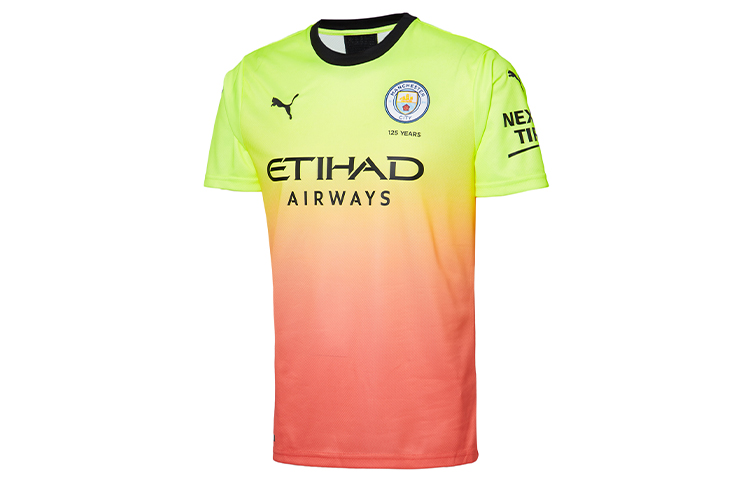 

Футболка Manchester City мужская розово-желтая PUMA