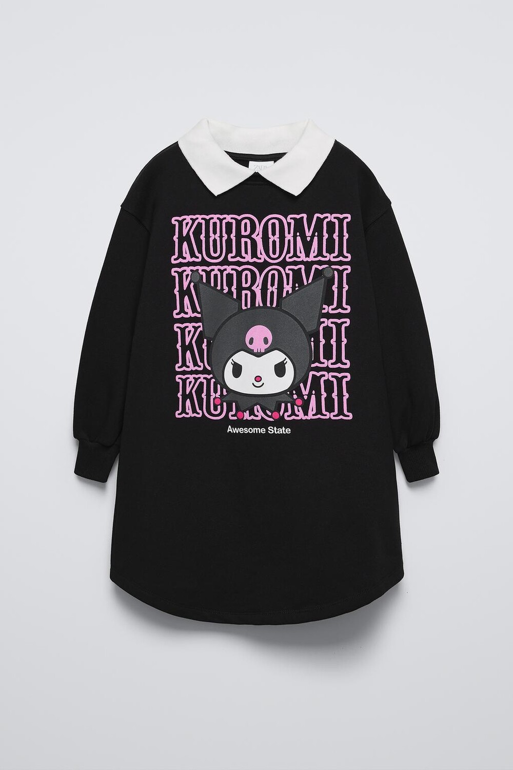 

Плюшевое платье kuromi sanrio ZARA, черный