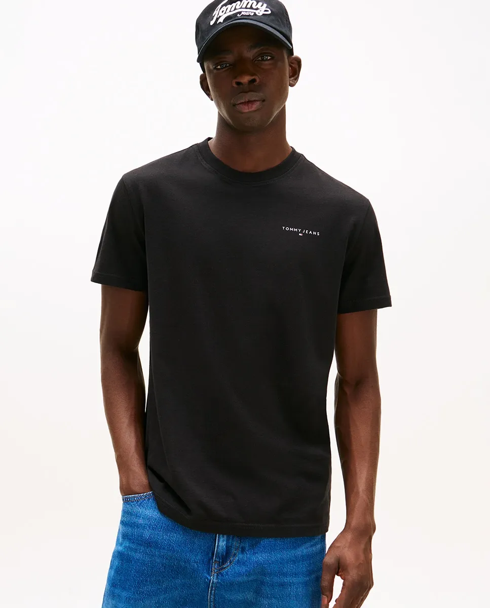 

Мужская футболка slim fit с коротким рукавом Tommy Jeans, черный