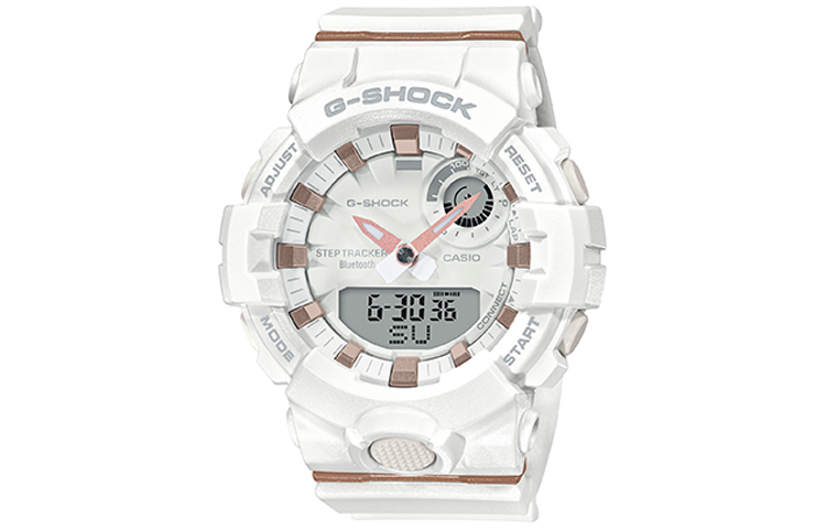 

CASIO Часы G-SQUAD Series Quartz Movement Resin Strap Watch Women's Watch White Dial, White Dial