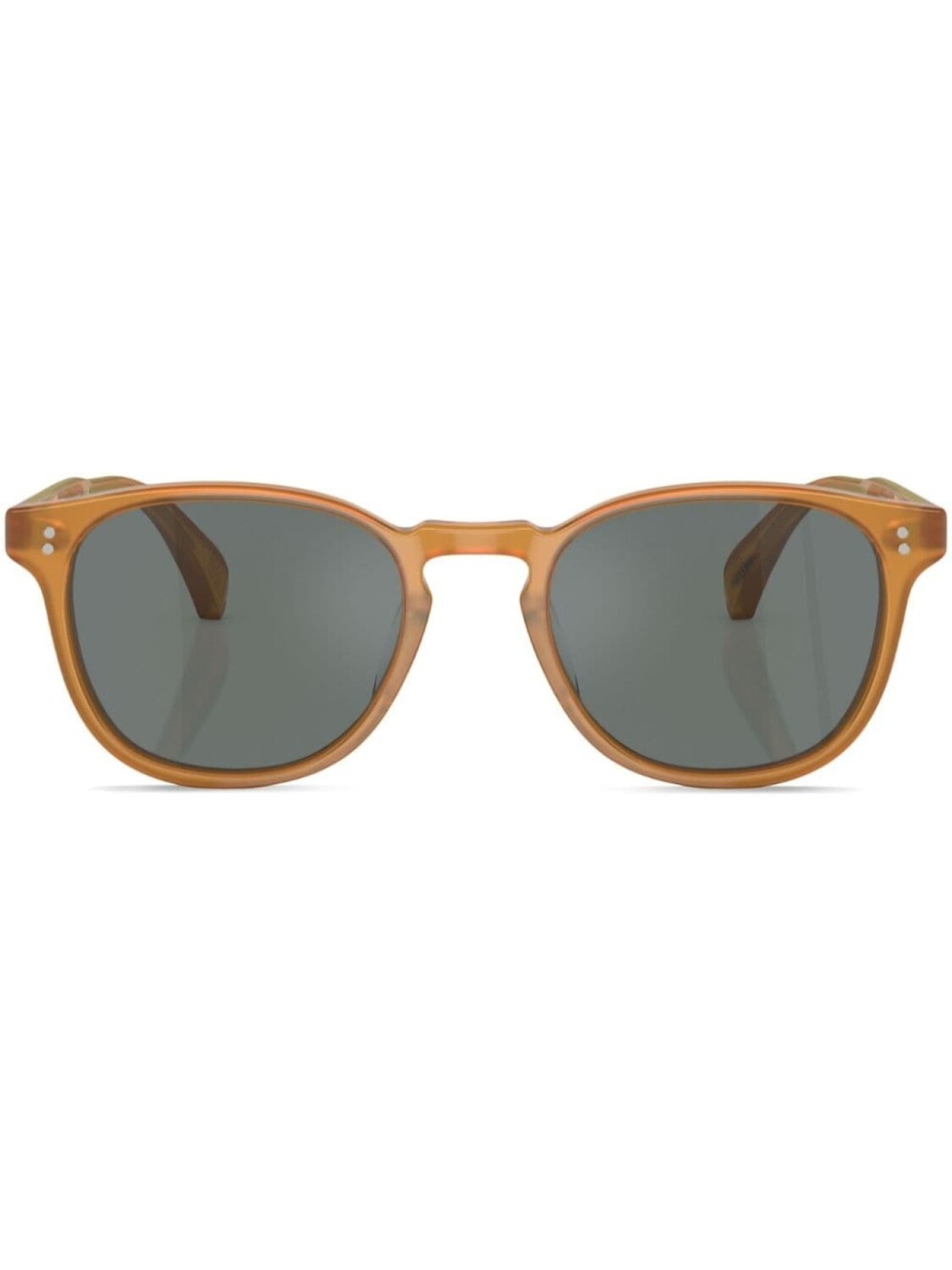 

Oliver Peoples Finley Esq. round-frame sunglasses, коричневый