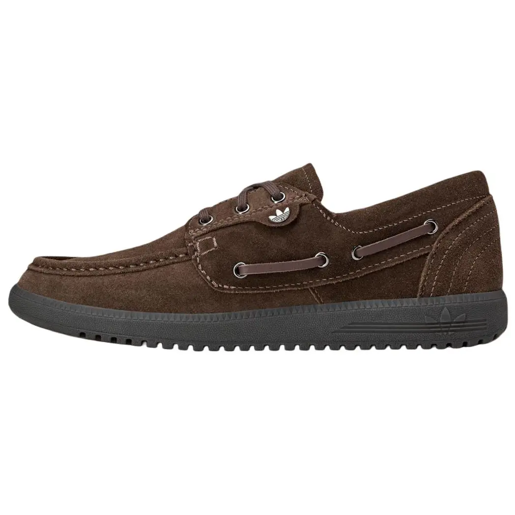 

Adidas Lytham Spzl с логотипом на палубных туфлях Adidas Originals, коричневый