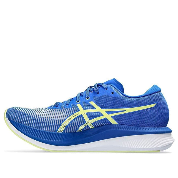 

Кроссовки magic speed 3 wide 'illusion blue glow yellow' Asics, синий