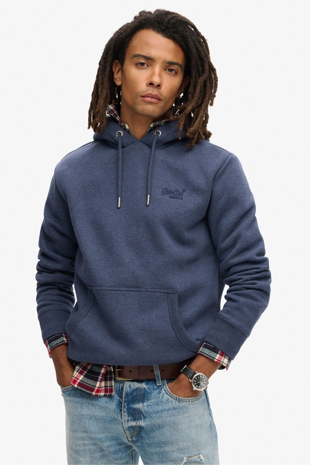 

Толстовка с логотипом Essential Superdry, синий