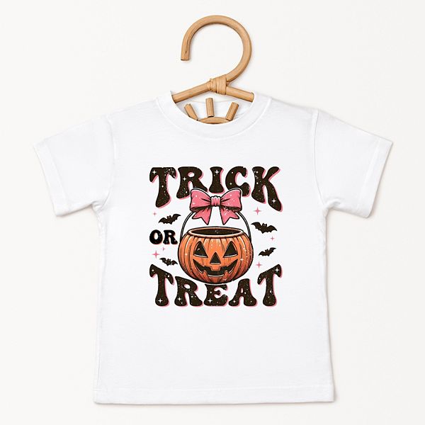 

Футболка с коротким рукавом Coquette trick or treat bats для малышей The Juniper Shop, White