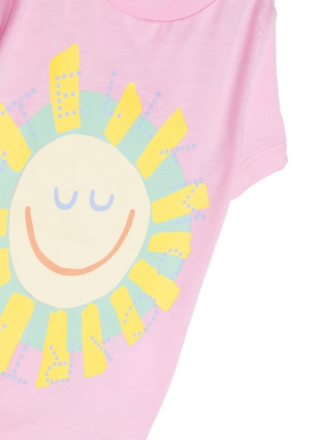 Stella McCartney Kids футболка с принтом Sun, розовый — фото 3