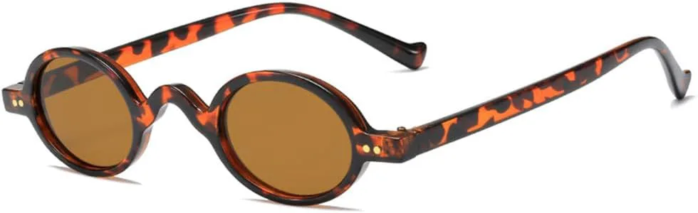 

Солнцезащитные очки для женщин в стиле ретро, ​​маленькая оправа, круглая оправа, заклепки, персонализированные очки в уличном стиле для мужчин UJNHGQ, C8