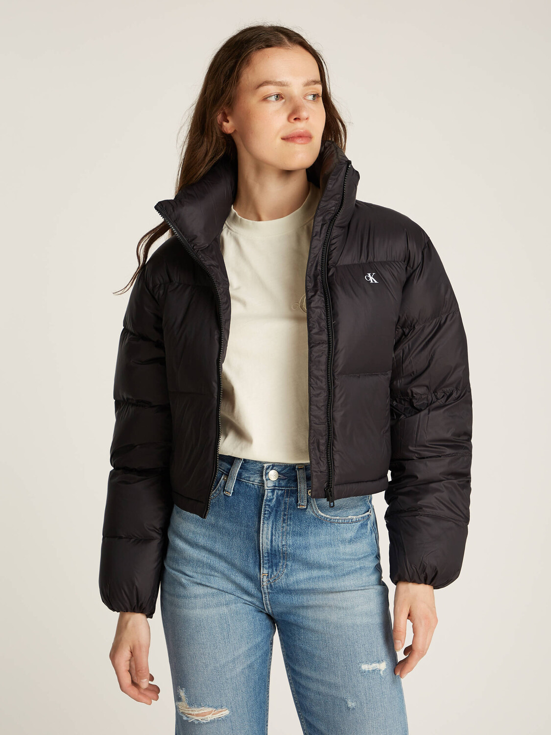 

Куртка CALVIN KLEIN JEANS Cropped Fit, черный