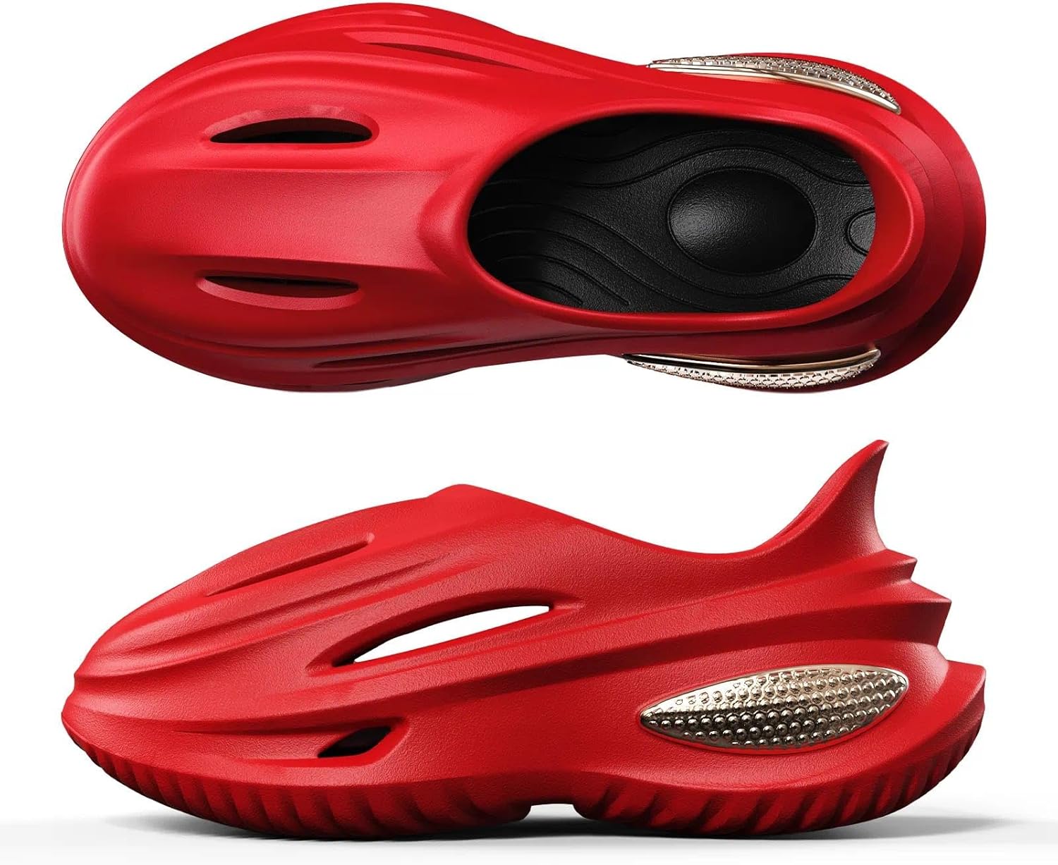 

Сабо с поддержкой свода стопы для мужчин и женщин, легкие прогулочные тапочки из ЭВА, нескользящие пляжные сандалии Yassia, Crimson