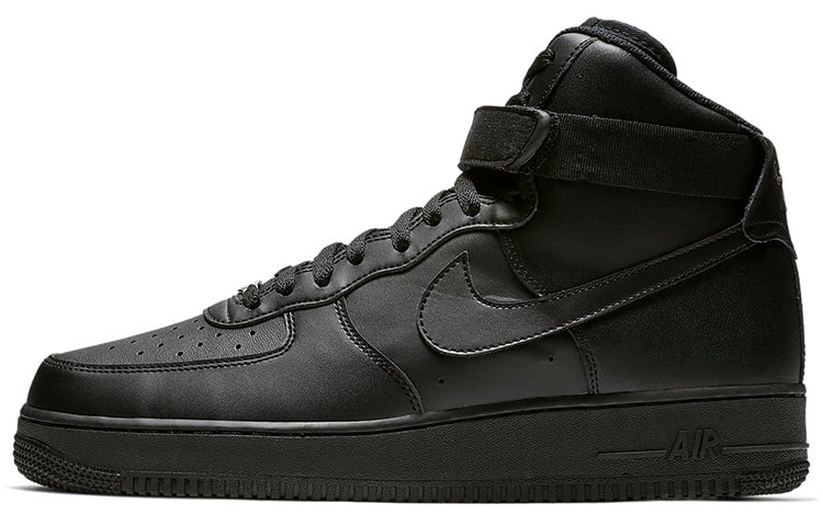 

Кроссовки Nike Air Force 1 High 07 тройные черные, Черный;серый, Кроссовки Nike Air Force 1 High 07 тройные черные