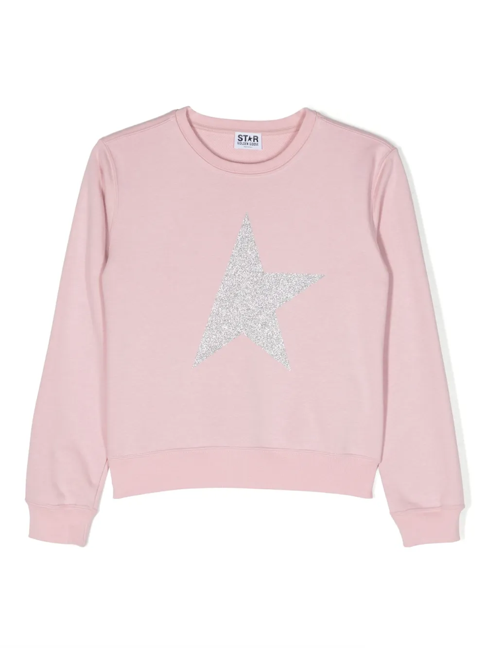 

Толстовка с вышитым логотипом Golden Goose Kids, розовый