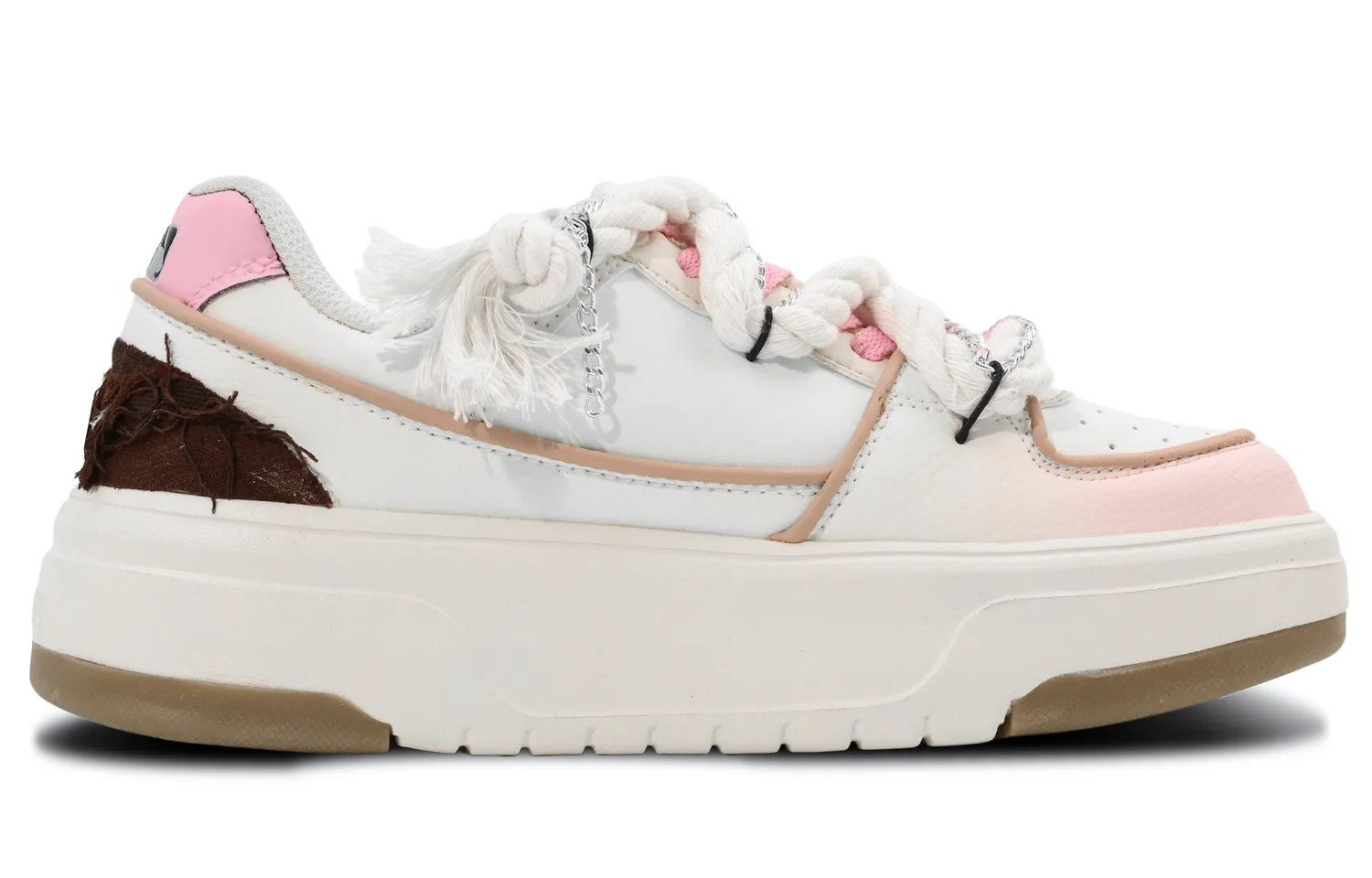 MLB Chunky Liner Low top Skateboard Shoes Unisex Pink — фото 3