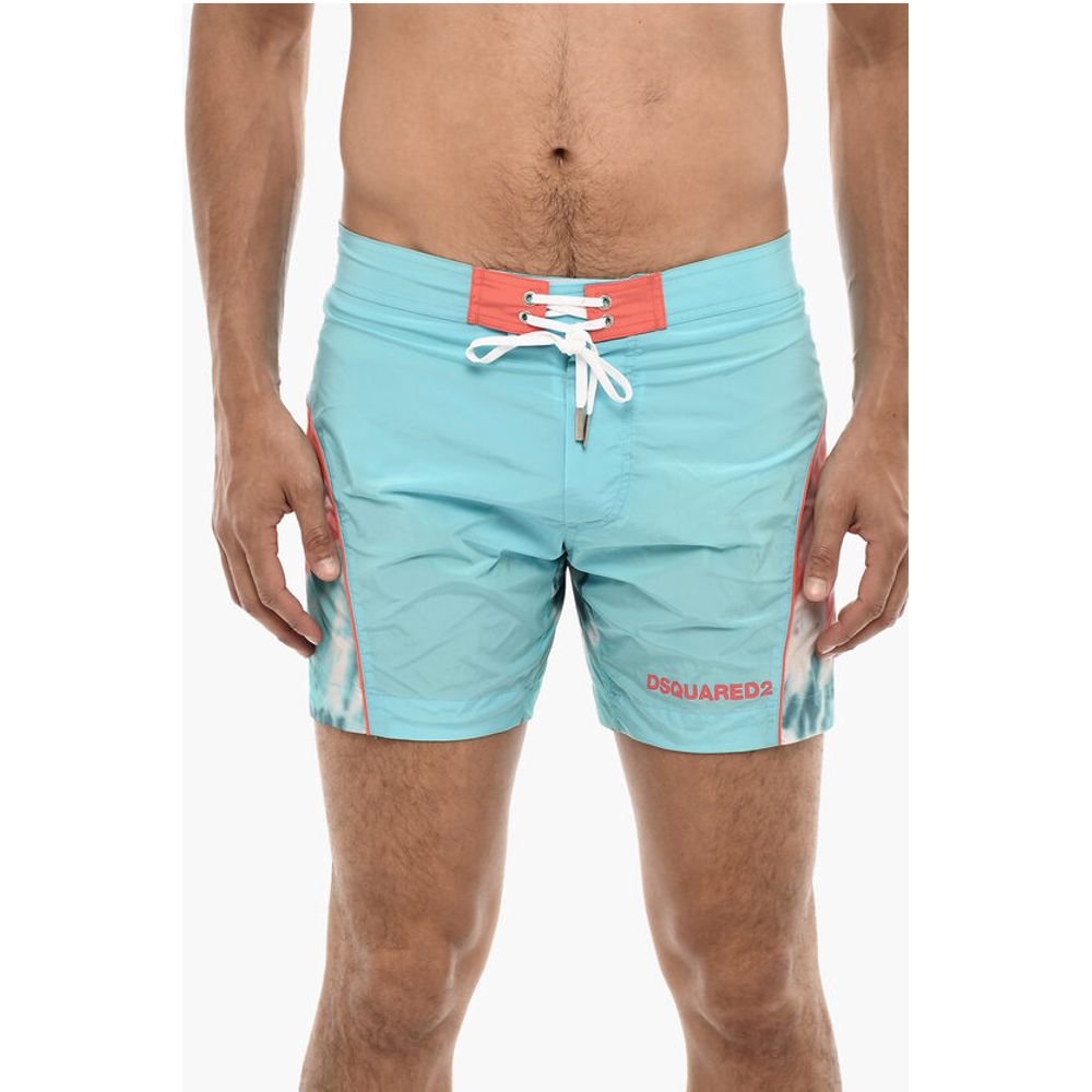 

Купальник-плавки MIDI с принтом Tie Dye Dsquared2, White