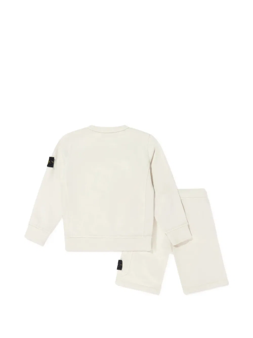 Комплект шорт с нашивкой логотипа Stone Island Junior, нейтральный — фото 2
