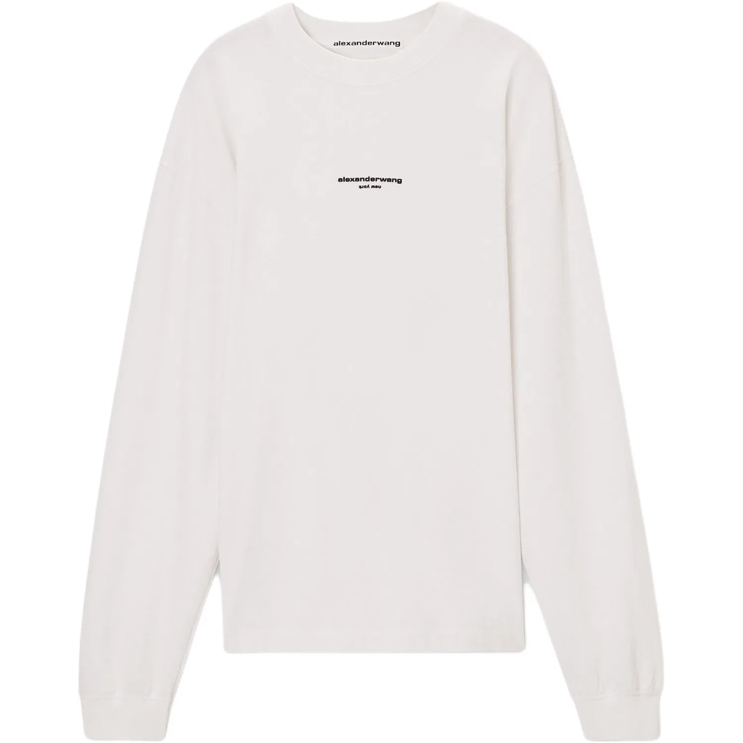 Футболка Alexander Wang с круглым вырезом белая